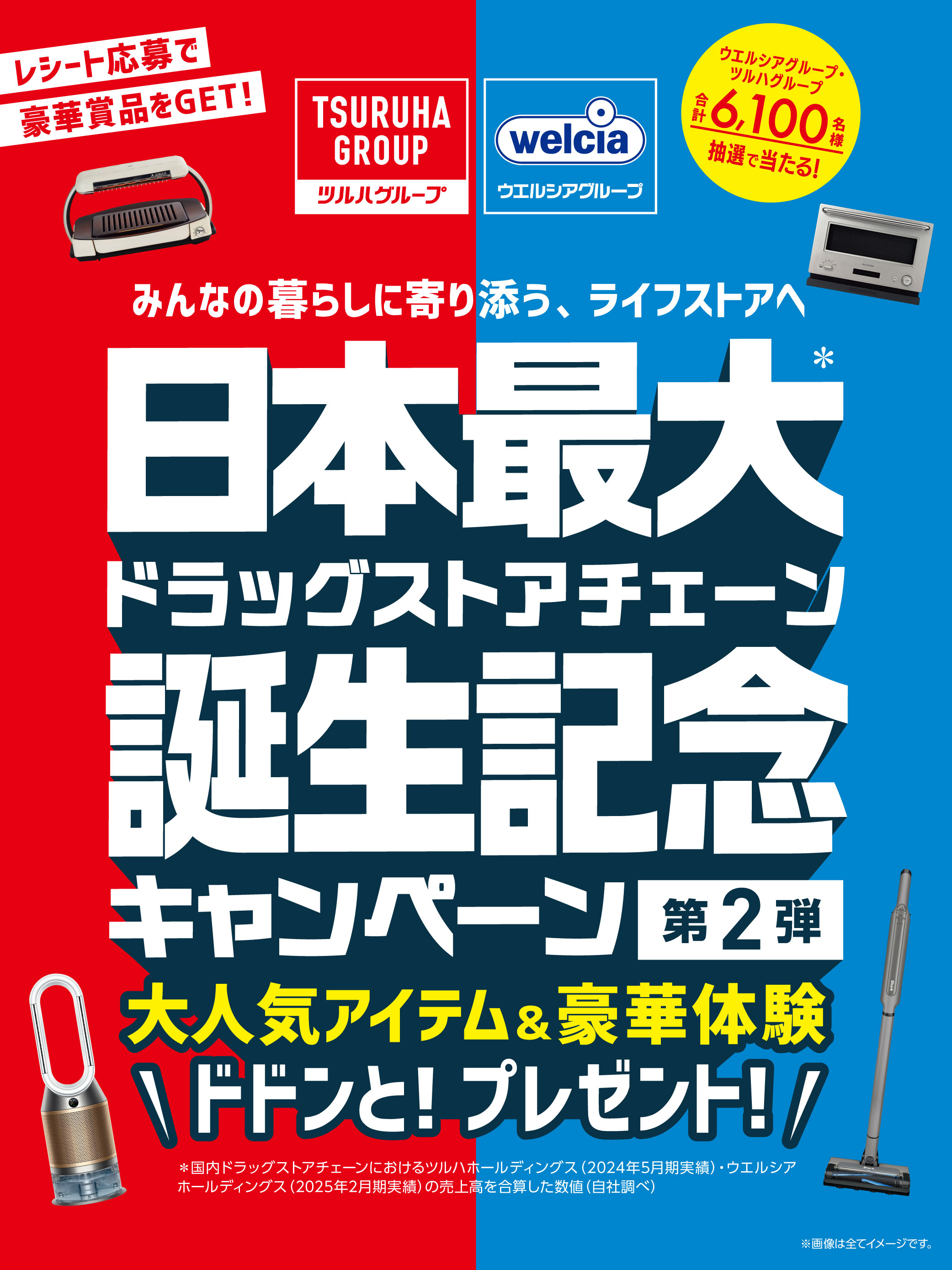 ツルハ・ウエルシア統合記念 日本最大ドラッグストアチェーン誕生記念キャンペーン第2弾