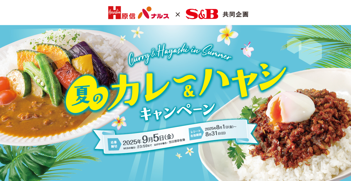 夏のカレー＆ハヤシキャンペーン｜原信ナルス×S＆B共同企画