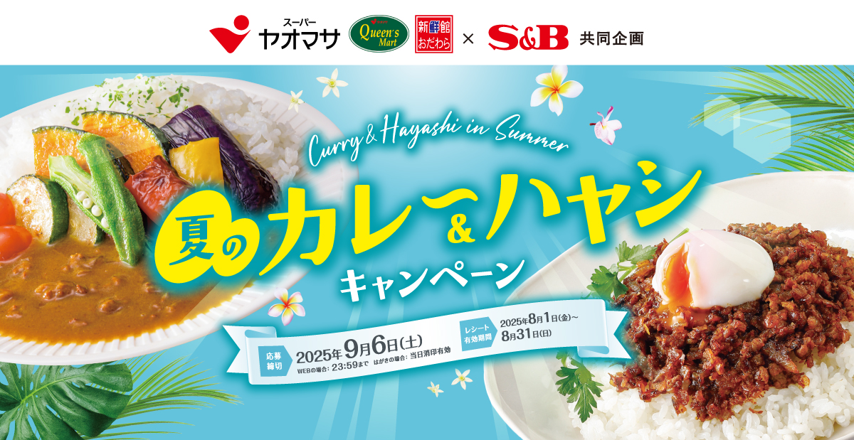 夏のカレー＆ハヤシキャンペーン｜ヤオマサ×S＆B共同企画