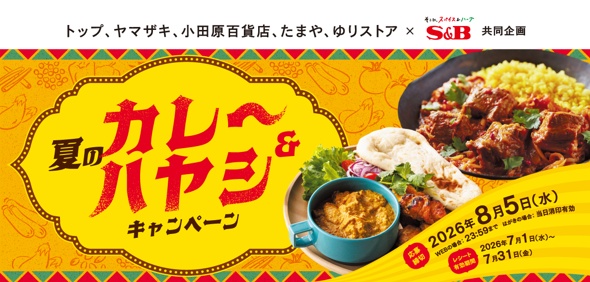 夏のカレー&ハヤシキャンペーン|5社共配×S&B共同企画