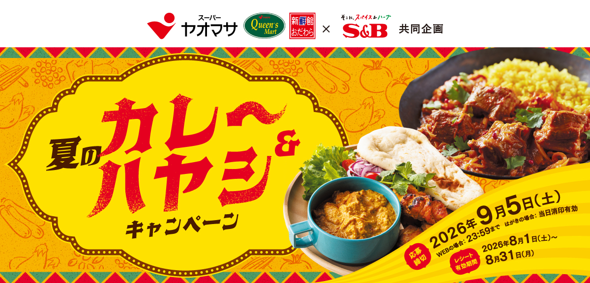 夏のカレー＆ハヤシキャンペーン｜ヤオマサ×S＆B共同企画