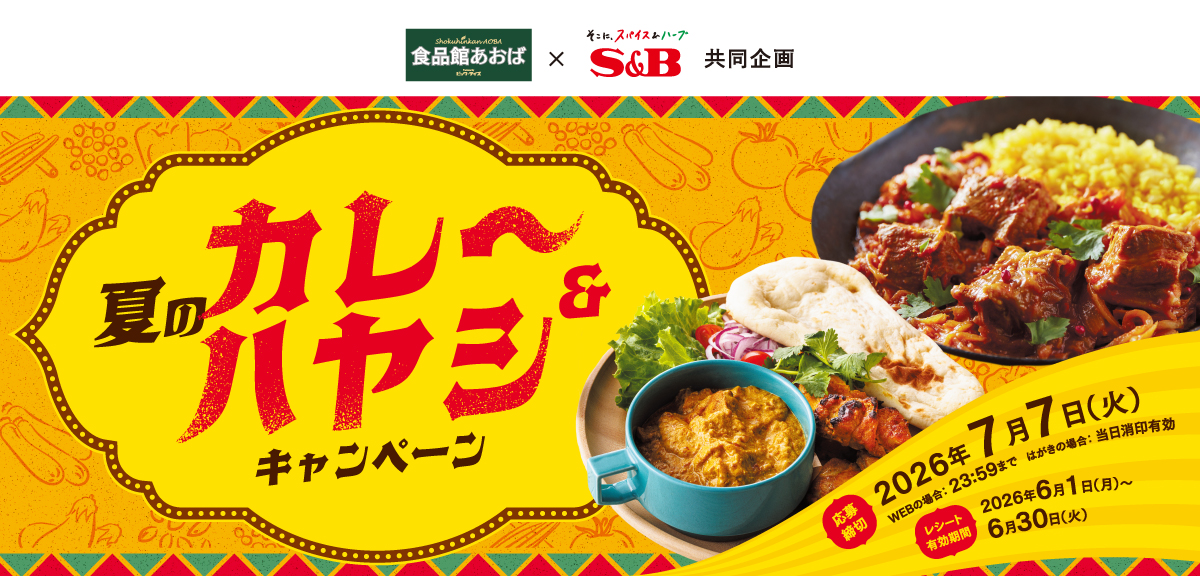 夏のカレー&ハヤシキャンペーン|ビックライズ×S&B共同企画